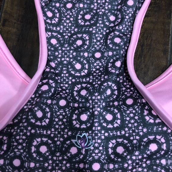 Pink Lotus Pink High Impact Sports Bra - Picture 3 of 9